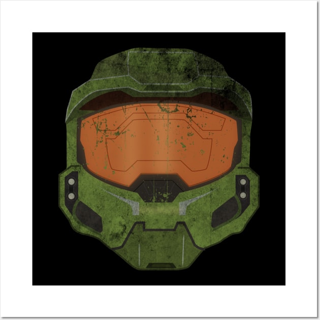 Master Chief Halo Helmet Wall Art by OreFather